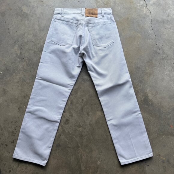 Vintage Levi's 505 White Tab Light Gray Jeans Pants Actual 29x27 Straight Leg - Picture 8 of 8